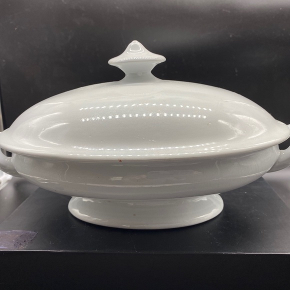 Antique Burgess & Goddard Prince of Wales Royal Patent Ironstone Covered Tureen